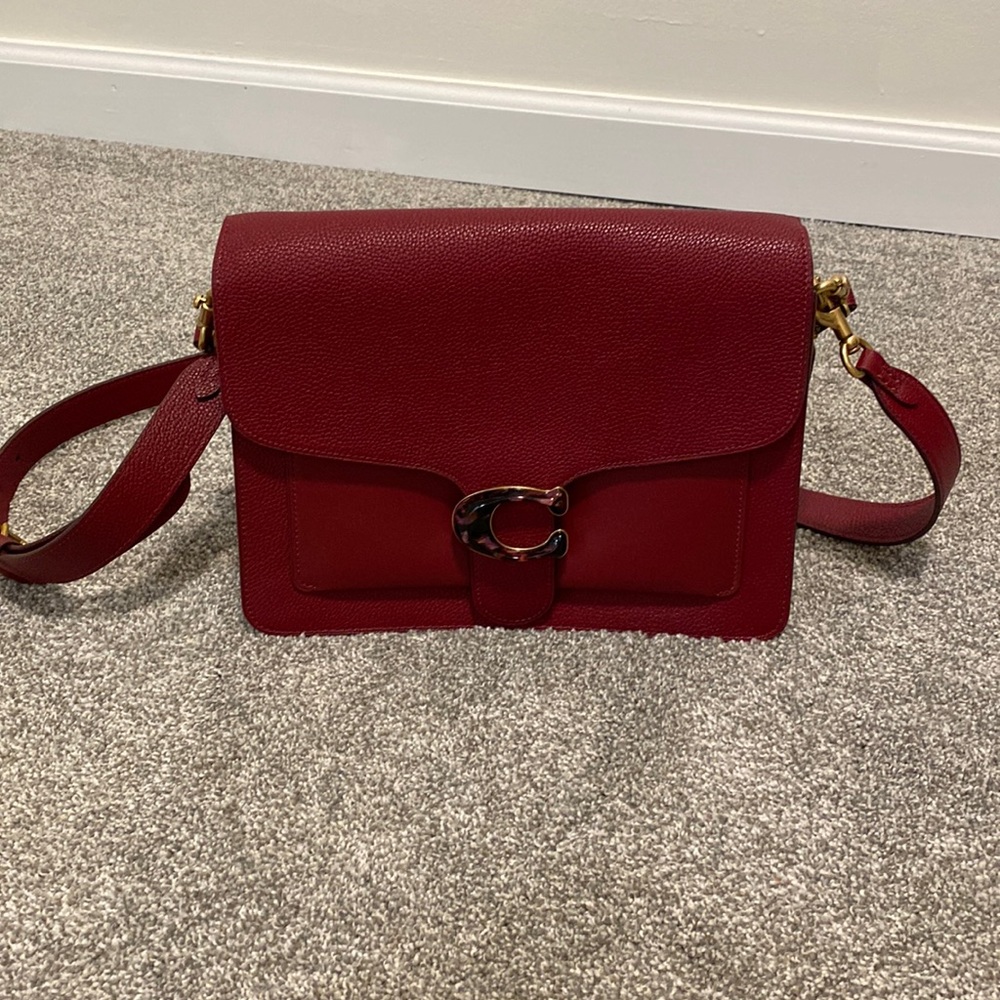 COACH Tabby Burgundy Shoulder Tote Bag